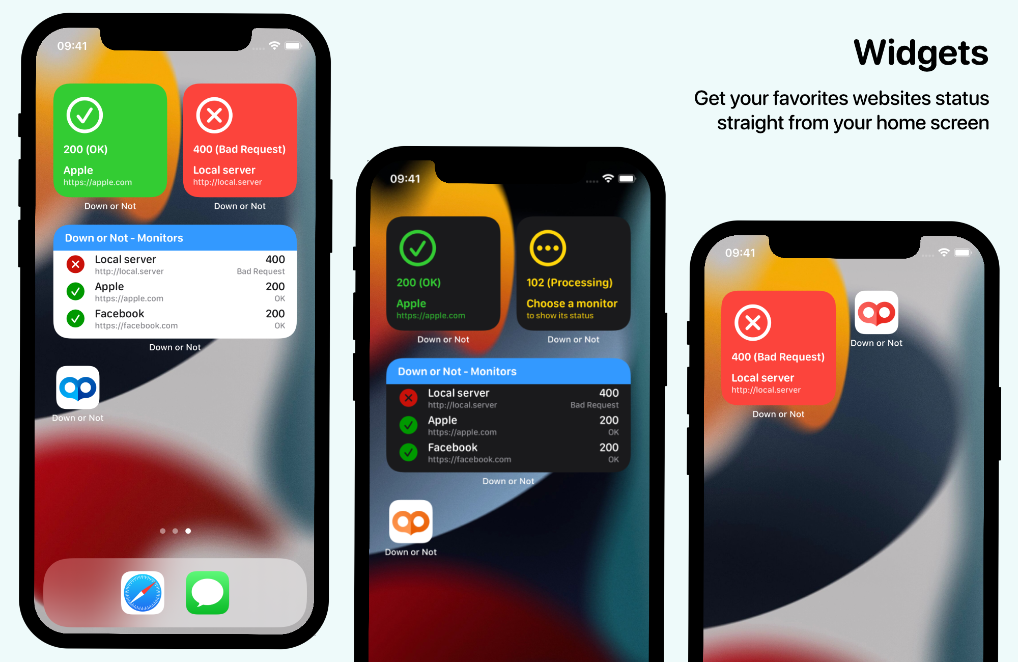 Down or Not: Website Monitor for Apple devices