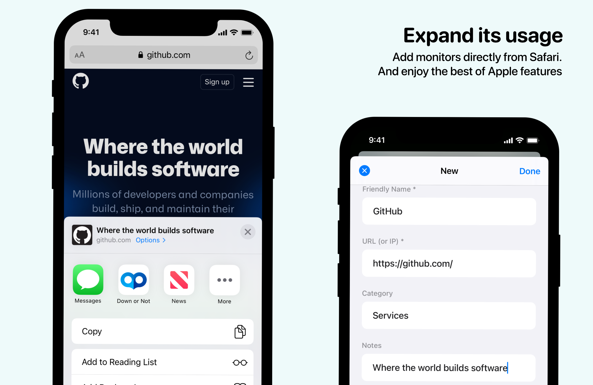 Down or Not: Website Monitor for Apple devices